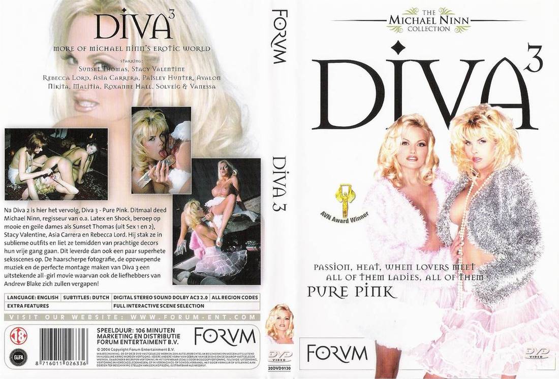 Diva volume 3: Pure Pink / Дива том 3: Чистый розовый   Sunset Thomas, Stacy Valentine, Rebecca Lord, Asia Carrera, Paisley Hunter, Avalon, Nikita, Malitia, Roxanne Hall, Solveig, Vanessa