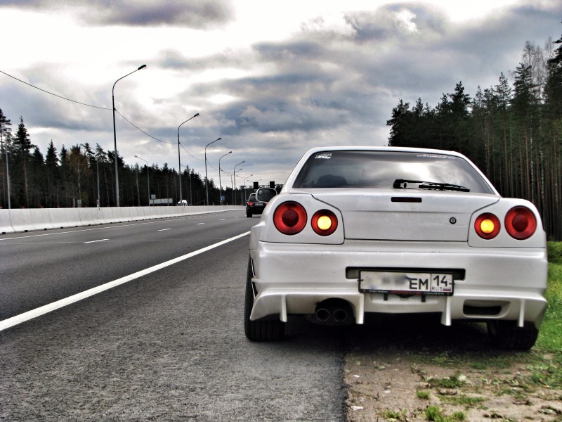 Nissan Skyline r34 Р±РµР»С‹Р№